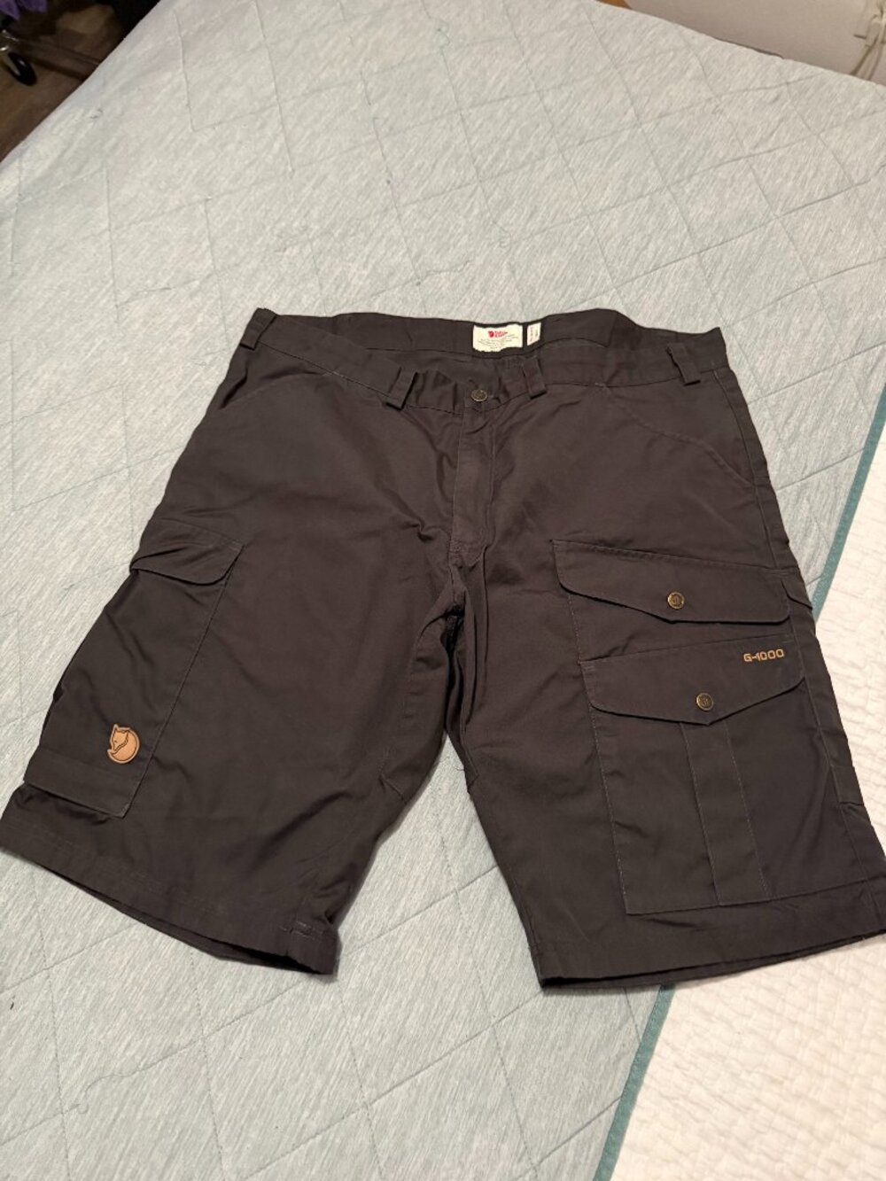 Mens Fjallraven Barents Pro Shorts Charcoal Sz 38-39